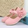 Princess Children Shoes Girls Leather Sneakers Kids Shoe Pink Rose Red White Size 26~36
