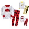 Fashion Kids Baby Children Cotton T-shirt Top+Pants Pajamas Set Sleepwear Outfit Clothing For 2-7y Kid