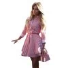 Women Autumn Winter Office Dresses Sexy Long Sleeve Striped Short Mini Vestidos Female Casual Party Office Dress S-XL