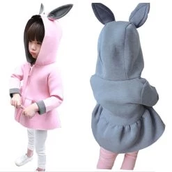 Spring Girls Coat Children Jackets Bunny Air Cotton Kids Coats Baby Girl Jacket Autumn Girls Clothing