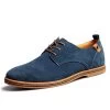 Plus Size Fashion Suede Genuine Leather Flat Men Casual Oxford Shoes Low Men Leather Shoes #K01