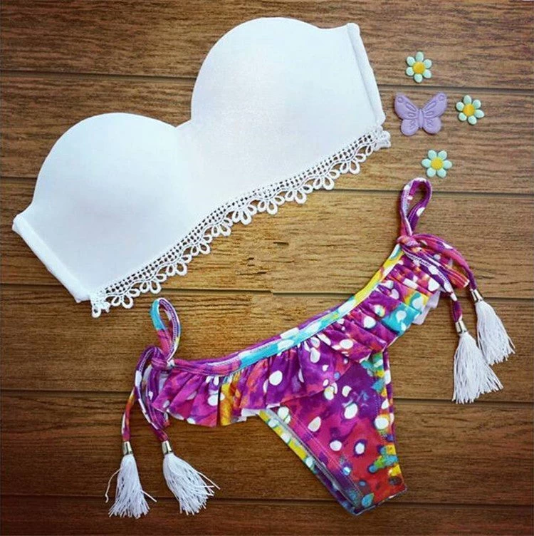 Brazilian Style Bikinis Set Wear Lady Swimwear Print Hater Push Up Women Swimsuit Bathing Suit Sexy Brazilian Bikini Set - Image 3