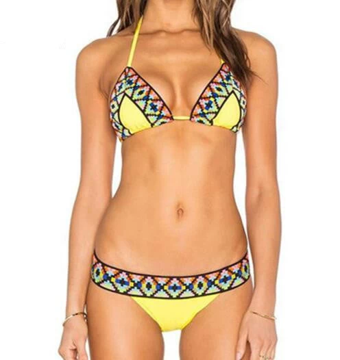 Brazilian Style Bikinis Set Wear Lady Swimwear Print Hater Push Up Women Swimsuit Bathing Suit Sexy Brazilian Bikini Set - Image 5