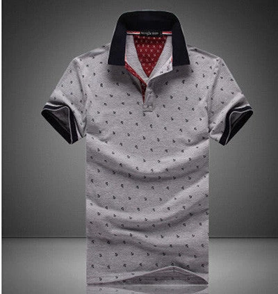 S Mens Printed POLO Shirts S 100% Cotton Short Sleeve Camisas Polo Stand Collar Male Polo Shirt M-3XL.EDA234 - Image 3