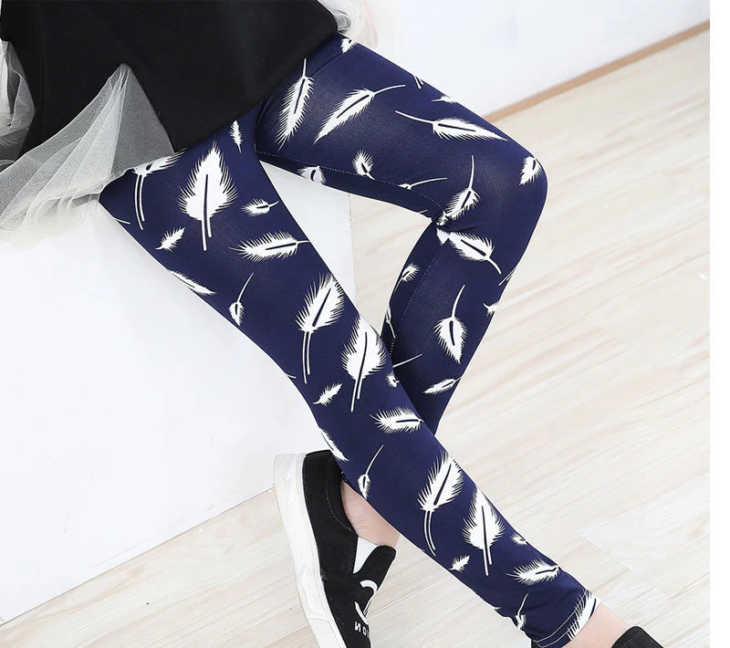 Girl Pants Printing Flower Girls Leggings Toddler Classic Leggings 2-14Ybaby Girls Leggings Kids Leggings - Image 19