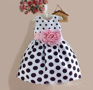 Christmas Super Flower Girls Dresses For Party And Wedding Dot Print Princess Kids Dress Fashion Children's Clothing - Image 3