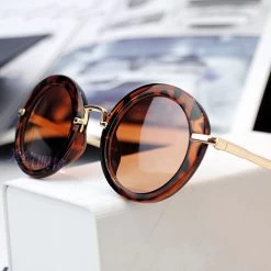 Boys&girls Fashion Kids Metal Leg Round Sunglasses UV400 Children Designer Child Glasses Oculos De Sol Infantil N542