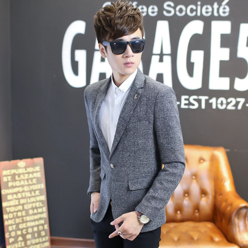 Autumn Men Blazer Fashion Slim Casual Blazer For Men Mens Suit Designer Jacket Outerwear Men 3 Colors M~XXXXXL - Image 6