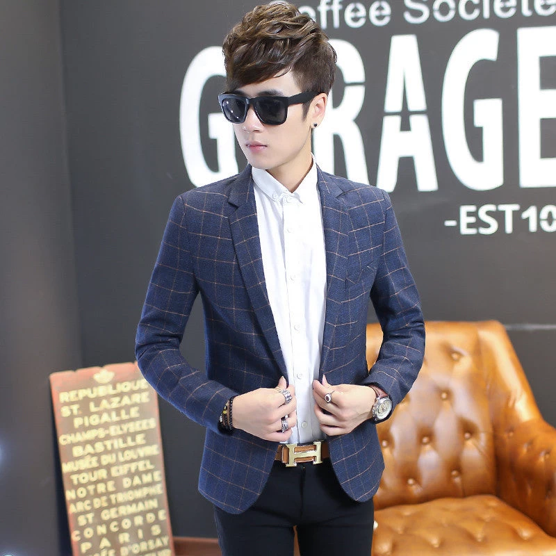 Autumn Men Blazer Fashion Slim Casual Blazer For Men Mens Suit Designer Jacket Outerwear Men 3 Colors M~XXXXXL - Image 3