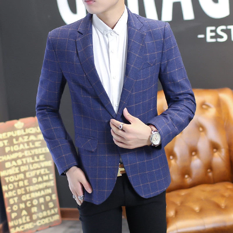 Autumn Men Blazer Fashion Slim Casual Blazer For Men Mens Suit Designer Jacket Outerwear Men 3 Colors M~XXXXXL - Image 8