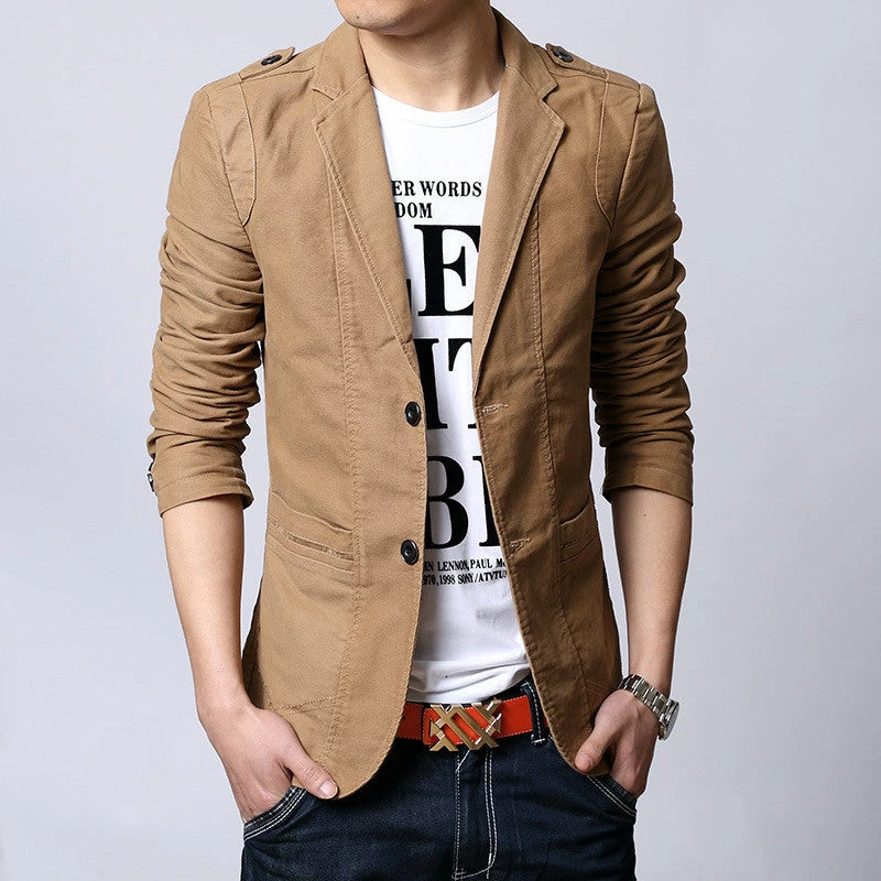 Autumn Men Blazer Fashion Slim Casual Blazer For Men Mens Suit Designer Jacket Outerwear Men 3 Colors M~XXXXXL - Image 2