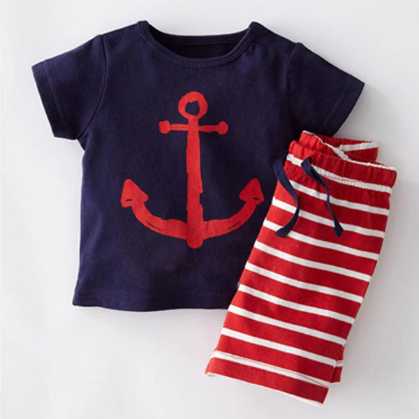 Boys Clothing Set Children Sport Suits Children's Clothing Sets For Kids Cotton Clothes Set Boy T-Shirt+ Short Pant CF101 - Image 4