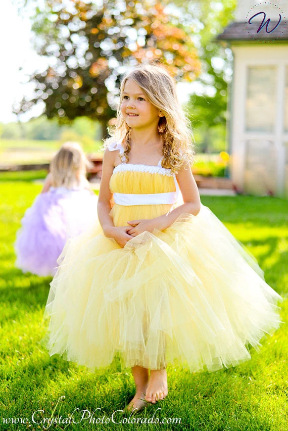 Tutu Tulle Gray Baby Bridesmaid Flower Girl Wedding Dress Fluffy Ball Gown USA Birthday Evening Prom Cloth Party Dress - Image 10