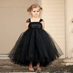 Tutu Tulle Gray Baby Bridesmaid Flower Girl Wedding Dress Fluffy Ball Gown USA Birthday Evening Prom Cloth Party Dress - Image 4