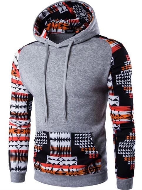 Hoodies Men Hombre Hip Hop Male Hoodie Digital Printing Sweatshirt Suit Mens Splice Slim Fit Men Hoody XXL QMCG - Image 3