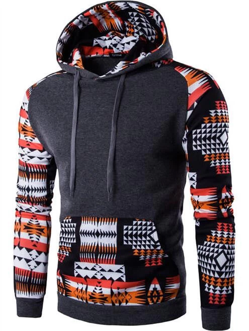 Hoodies Men Hombre Hip Hop Male Hoodie Digital Printing Sweatshirt Suit Mens Splice Slim Fit Men Hoody XXL QMCG - Image 4