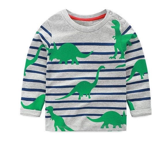 VIDMID 1-6Y Boys T-shirt Kids Tees Baby Boy Shirts Cardigan Blouse Jacket Children Sweater Long Sleeve 100% Cotton Lion Cars - Image 14