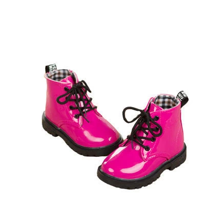 Children Martin Boots Girls Boys Winter Shoes Kids Rain Boots PU Leather Kids Sneakers - Image 5