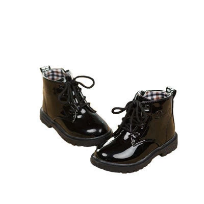 Children Martin Boots Girls Boys Winter Shoes Kids Rain Boots PU Leather Kids Sneakers - Image 8