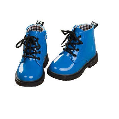 Children Martin Boots Girls Boys Winter Shoes Kids Rain Boots PU Leather Kids Sneakers - Image 4