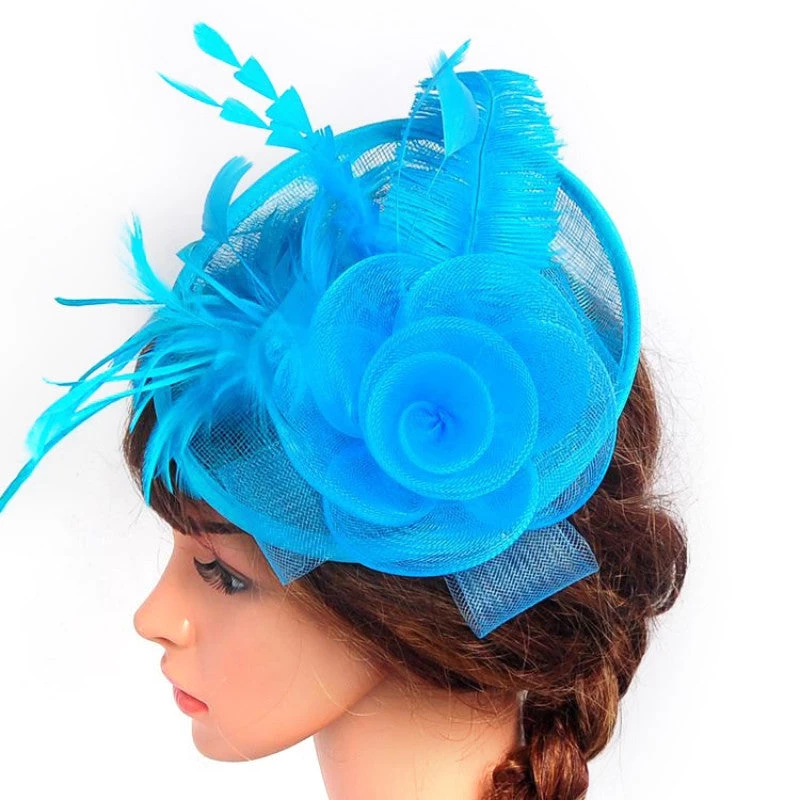 Women's Pretty Fascinator Hat Headbands Cocktail Wedding Church Headpiece - Image 4