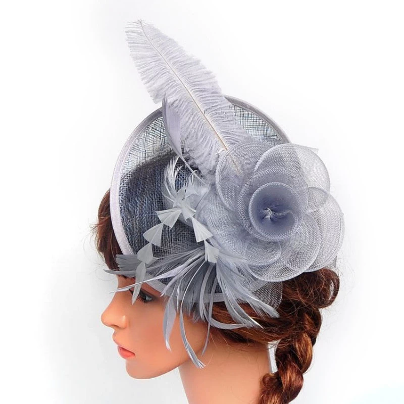 Women's Pretty Fascinator Hat Headbands Cocktail Wedding Church Headpiece - Image 6