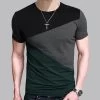 6 Designs Mens T Shirt Slim Fit Crew Neck T-shirt Men Short Sleeve Shirt Casual Tshirt Tee Tops Mens Short Shirt Size M-5XL