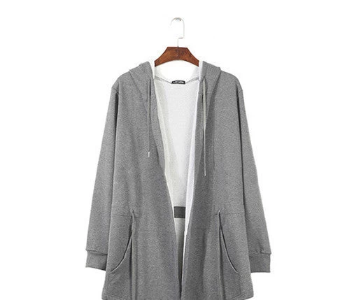 Fashion Black Cloak Hooded Male Streetwear Hip Hop Long Hoodies Clothing Men Outerwear Cool Man - Image 2