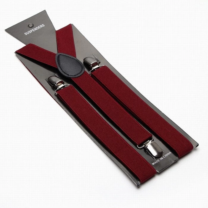 Fashion Women Men's Unisex Clip-on Braces Elastic Slim Suspender 1Inch Wide 36 Colors Y-Back Suspenders Male Pants Jeans Braces - Image 18