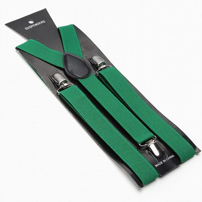 Fashion Women Men's Unisex Clip-on Braces Elastic Slim Suspender 1Inch Wide 36 Colors Y-Back Suspenders Male Pants Jeans Braces - Image 3