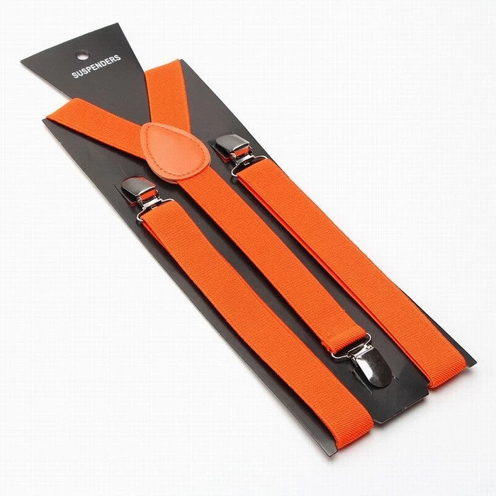 Fashion Women Men's Unisex Clip-on Braces Elastic Slim Suspender 1Inch Wide 36 Colors Y-Back Suspenders Male Pants Jeans Braces - Image 19
