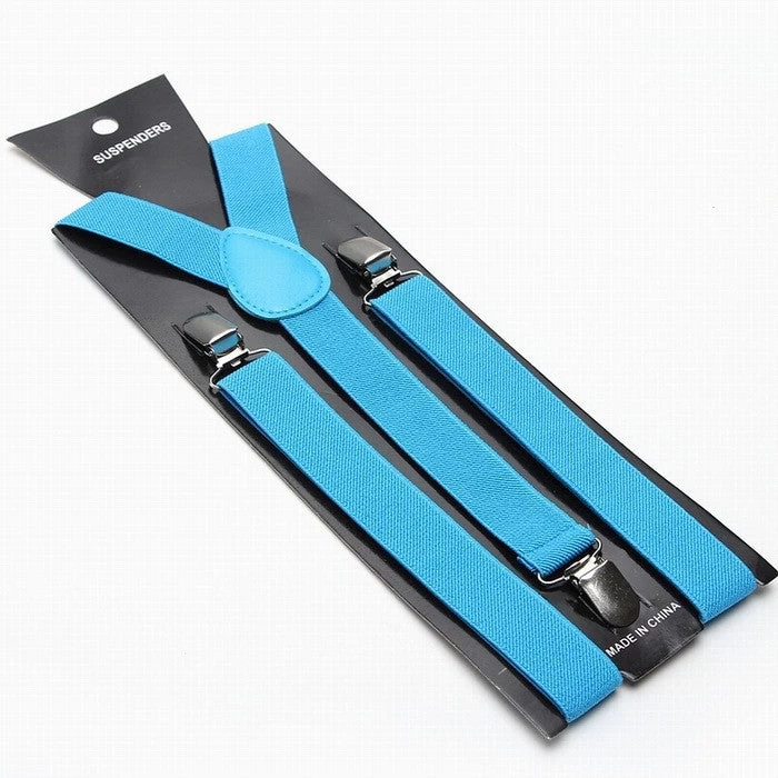 Fashion Women Men's Unisex Clip-on Braces Elastic Slim Suspender 1Inch Wide 36 Colors Y-Back Suspenders Male Pants Jeans Braces - Image 12