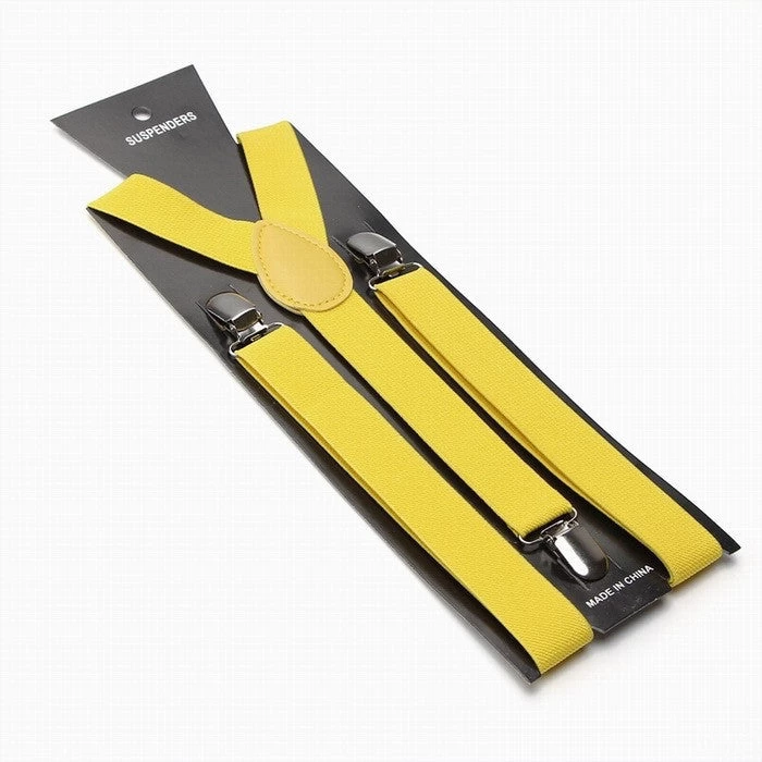 Fashion Women Men's Unisex Clip-on Braces Elastic Slim Suspender 1Inch Wide 36 Colors Y-Back Suspenders Male Pants Jeans Braces - Image 4