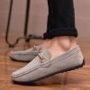 Men Casual Shoes Fashion Leather Loafers Moccasins Slip On Flats Male Suede Shoes Spring Autumn Style