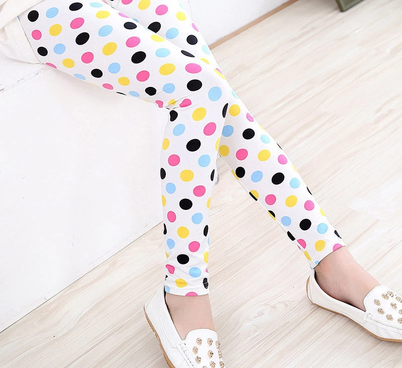 Baby Kids Childrens Printing Flower Toddler Classic Leggings Girls Pants Girls Legging 2-14Ybaby Girl Leggings - Image 18