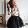 Autumn Winter Kids Toddlers Girls Dresses Polka Dot Bow-Knot Long Sleeve Dress Girl Clothing Party Kids Clothes 3-8Year