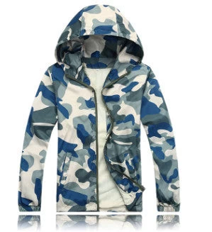 Selling Arrival Men Fashion Camouflage Jacket Summer Tide Male Hooded Thin Sunscreen Coat MWW170 - Image 2