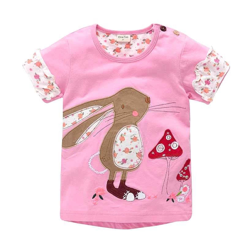Baby Girl T-shirt Big Girls Tees Shirts Children Blouse 100% Cotton Kids Summer Clothes - Image 3