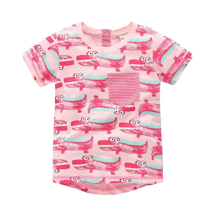 Baby Girl T-shirt Big Girls Tees Shirts Children Blouse 100% Cotton Kids Summer Clothes - Image 19