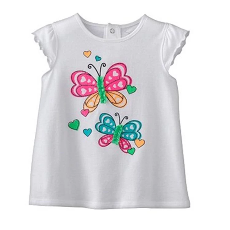 Baby Girl T-shirt Big Girls Tees Shirts Children Blouse 100% Cotton Kids Summer Clothes - Image 11