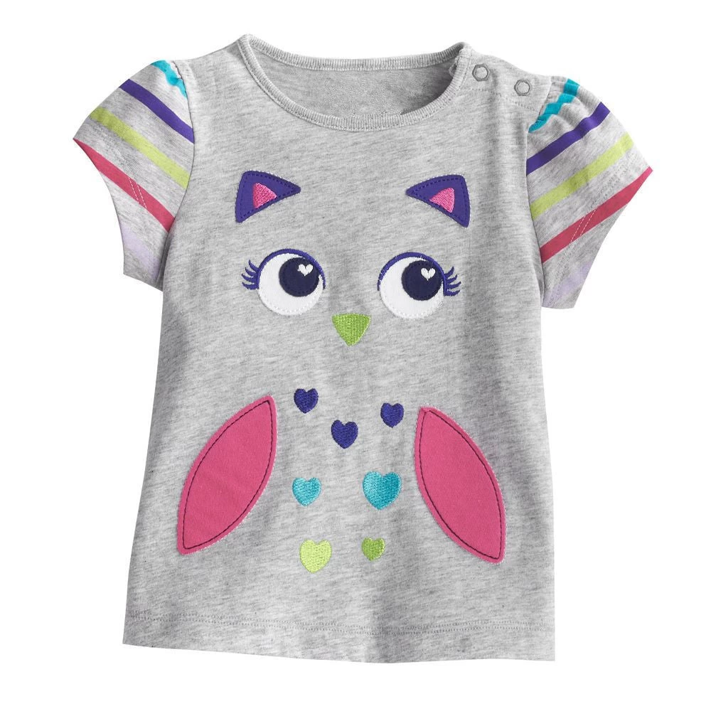 Baby Girl T-shirt Big Girls Tees Shirts Children Blouse 100% Cotton Kids Summer Clothes - Image 20