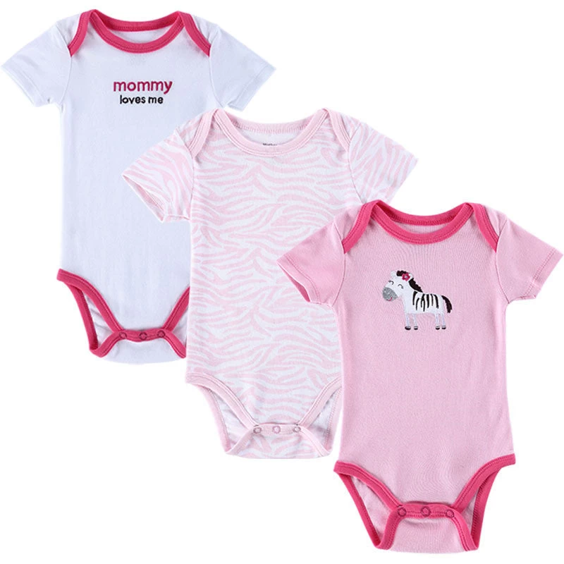 3 PCS/LOT Baby Boy Clothes Born Baby Romper Set Short Sleeved Cotton Baby Romper Toddler Underwear Infant Clothing - Image 7