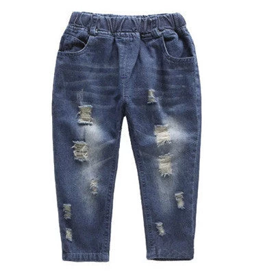Fashion Denim Pants Boys Ripped Jeans 2-14 Yrs Baby Boys Jeans Kids Clothes Cotton Casual Children's Jeans Kids Trousers SC176 - Image 2
