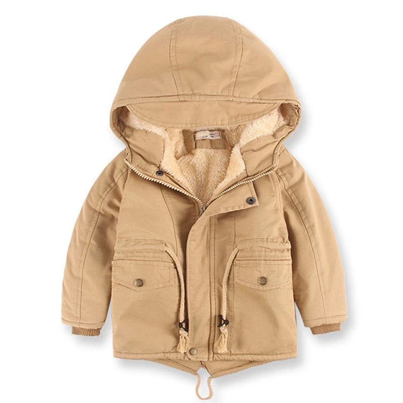 European Style Winter Boy Coat Children's Clothing Warm Trench Thickening Kids Coat Jacket - Image 3