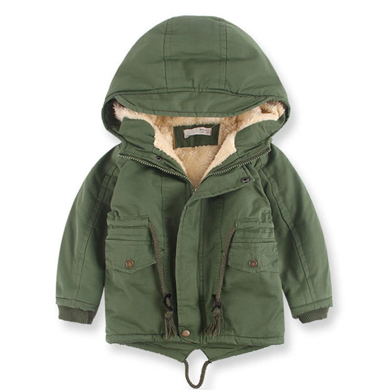 European Style Winter Boy Coat Children's Clothing Warm Trench Thickening Kids Coat Jacket - Image 4