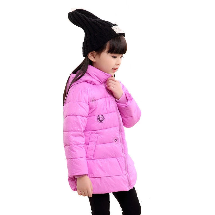 Kids Girls Winter Jacket Fashion Lightweight Outwear Kids Warm Long Coat Down & Parkas - Image 8