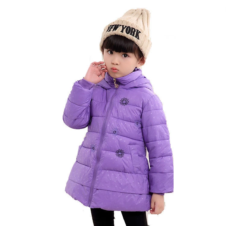 Kids Girls Winter Jacket Fashion Lightweight Outwear Kids Warm Long Coat Down & Parkas - Image 4