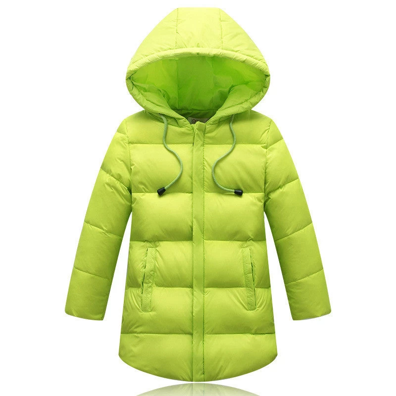 Kids Girls Winter Jacket Fashion Lightweight Outwear Kids Warm Long Coat Down & Parkas - Image 3