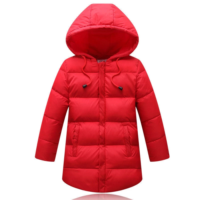 Kids Girls Winter Jacket Fashion Lightweight Outwear Kids Warm Long Coat Down & Parkas - Image 2
