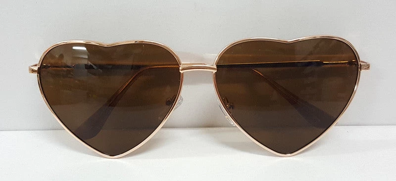 Fashion Heart Shaped Sunglasses Women Metal Wrap Sun Glasses Lovely - Image 12